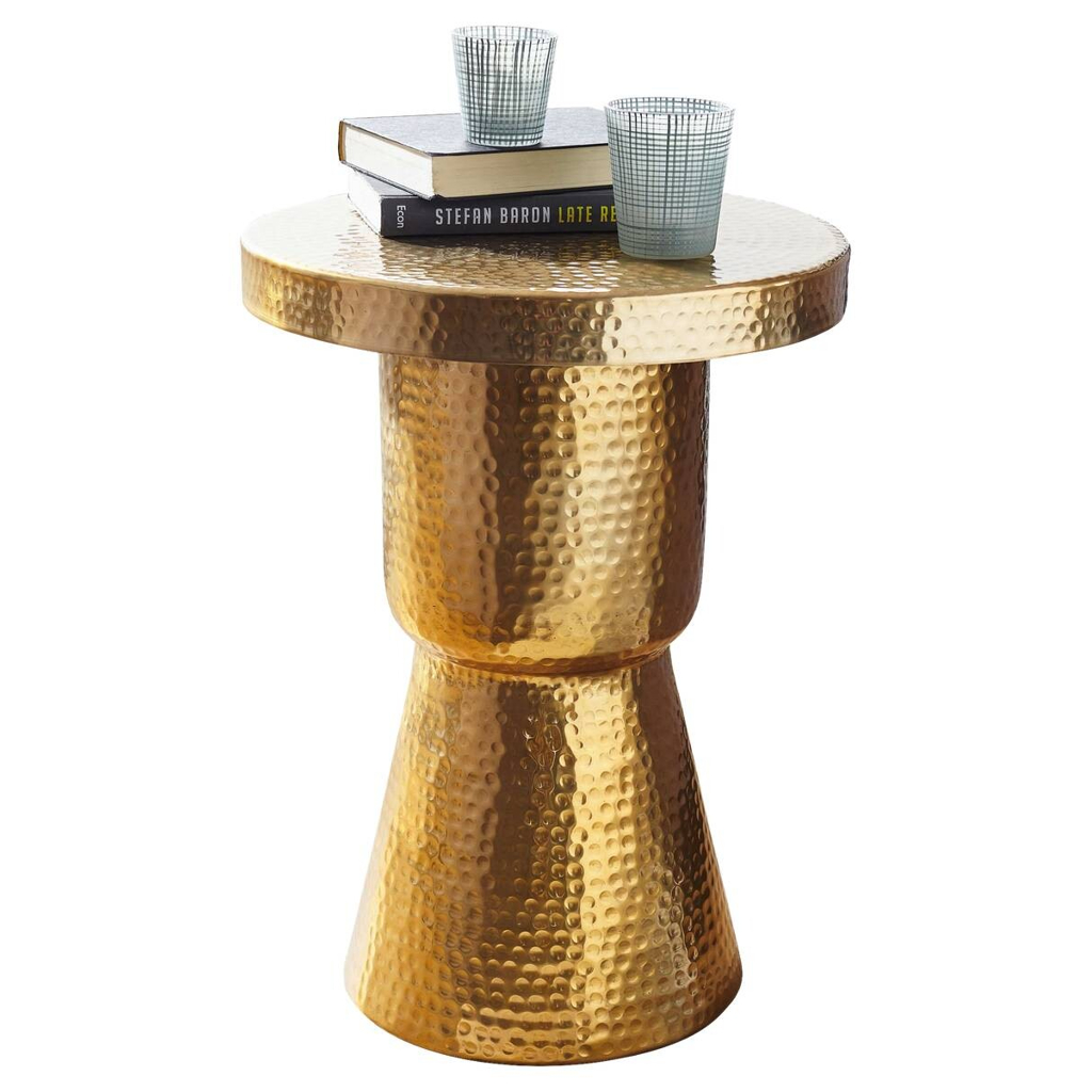 Wohnling Beistelltisch gold Aluminium B/H/T: ca. 43x59x43 cm