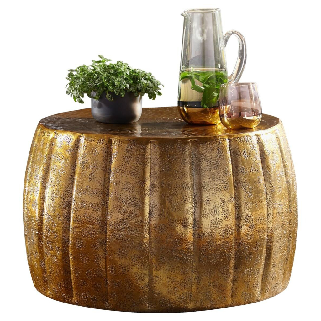 Wohnling Couchtisch gold H: ca. 36 cm