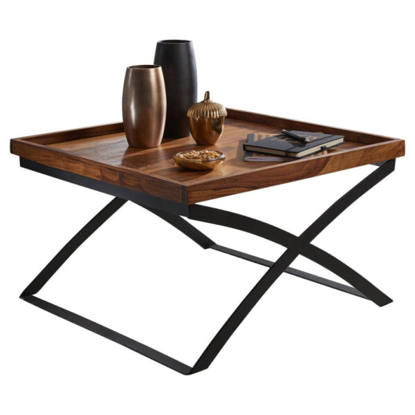Wohnling Couchtisch braun B/H/T: ca. 63x39x63 cm Wohnling Couchtisch braun B/H/T: ca. 63x39x63 cm