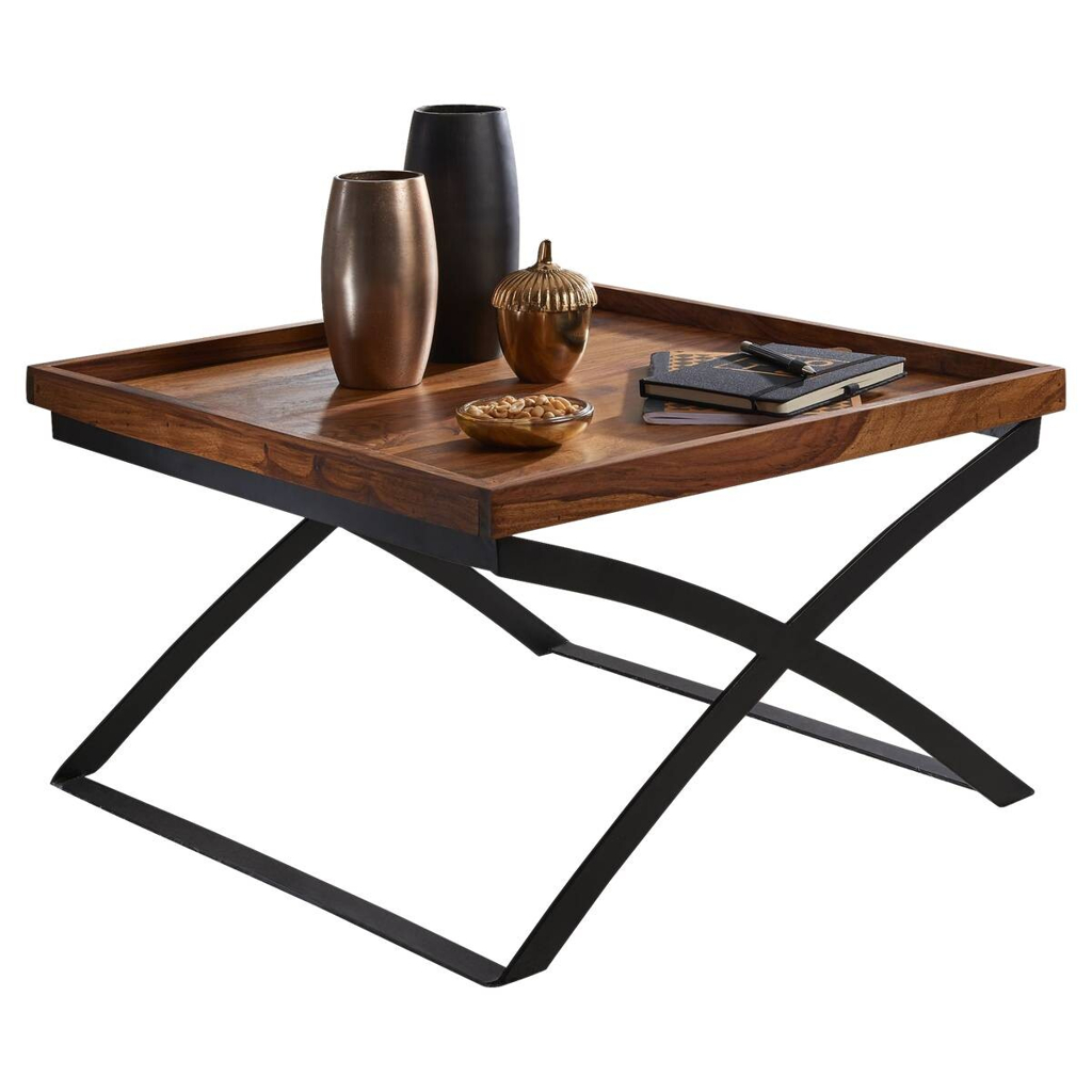 Wohnling Couchtisch braun B/H/T: ca. 63x39x63 cm