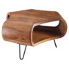 Wohnling Couchtisch natur schwarz B/H/T: ca. 55x38x55 cm