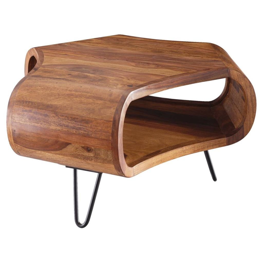 Wohnling Couchtisch natur schwarz B/H/T: ca. 55x38x55 cm