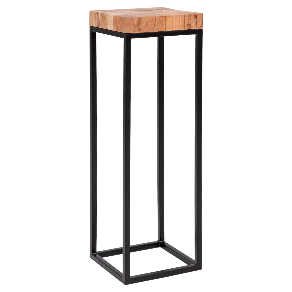 Wohnling Beistelltisch braun Holz B/H/T: ca. 30x97x30 cm