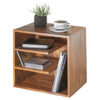Wohnling Beistelltisch natur Echtholz B/H/T: ca. 43x43x30 cm