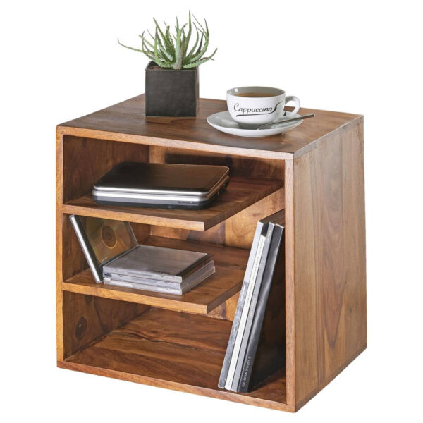 Wohnling Beistelltisch natur Echtholz B/H/T: ca. 43x43x30 cm Wohnling Beistelltisch natur Echtholz B/H/T: ca. 43x43x30 cm