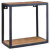 Wohnling Wandregal natur schwarz B/H/T: ca. 35x35x18 cm