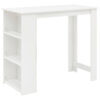 Wohnling Bartisch weiß beschichtet Holzwerkstoff B/H/T: ca. 120x107,5x60 cm