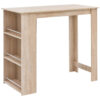 Wohnling Bartisch Eiche Sonoma Nachbildung Holzwerkstoff B/H/T: ca. 120x107,5x60 cm