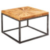 Wohnling Couchtisch natur natur grau lackiert B/H/T: ca. 55x40,5x55 cm