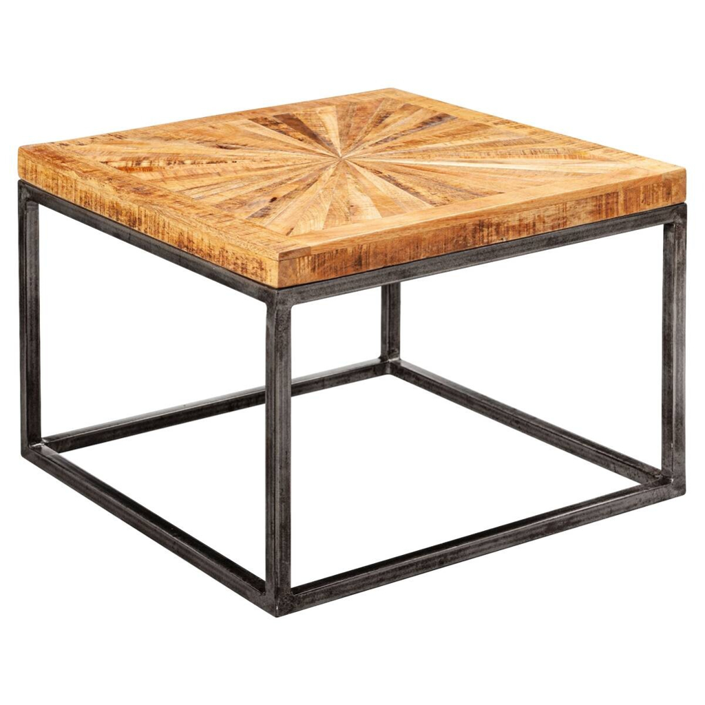 Wohnling Couchtisch natur natur grau lackiert B/H/T: ca. 55x40,5x55 cm