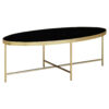 Wohnling Couchtisch gold schwarz B/H/T: ca. 110x40x56 cm