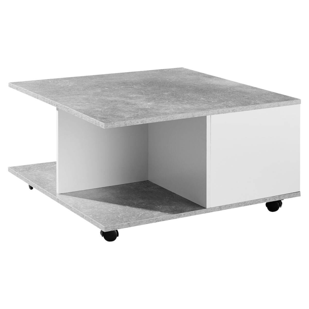 Wohnling Couchtisch weiß B/H/T: ca. 70x36x70 cm