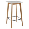 Wohnling Bartisch weiß natur MDF B/H/T: ca. 60x110x60 cm