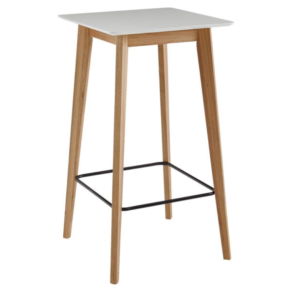 Wohnling Bartisch weiß natur MDF B/H/T: ca. 60x110x60 cm