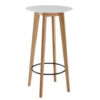 Wohnling Bartisch weiß matt natur MDF B/H/T: ca. 60x110x60 cm