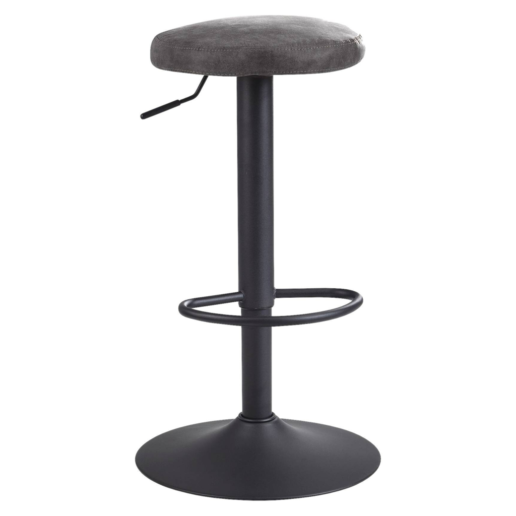 Wohnling Barhocker grau Polyester B/H/T: ca. 40x79x40 cm