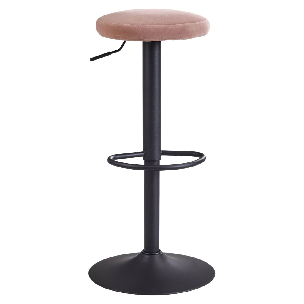 Wohnling Barhocker rosa Stoff B/H/T: ca. 40x58x40 cm