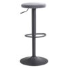 Wohnling Barhocker grau Polyester B/H/T/D: ca. 40x79x40x35 cm