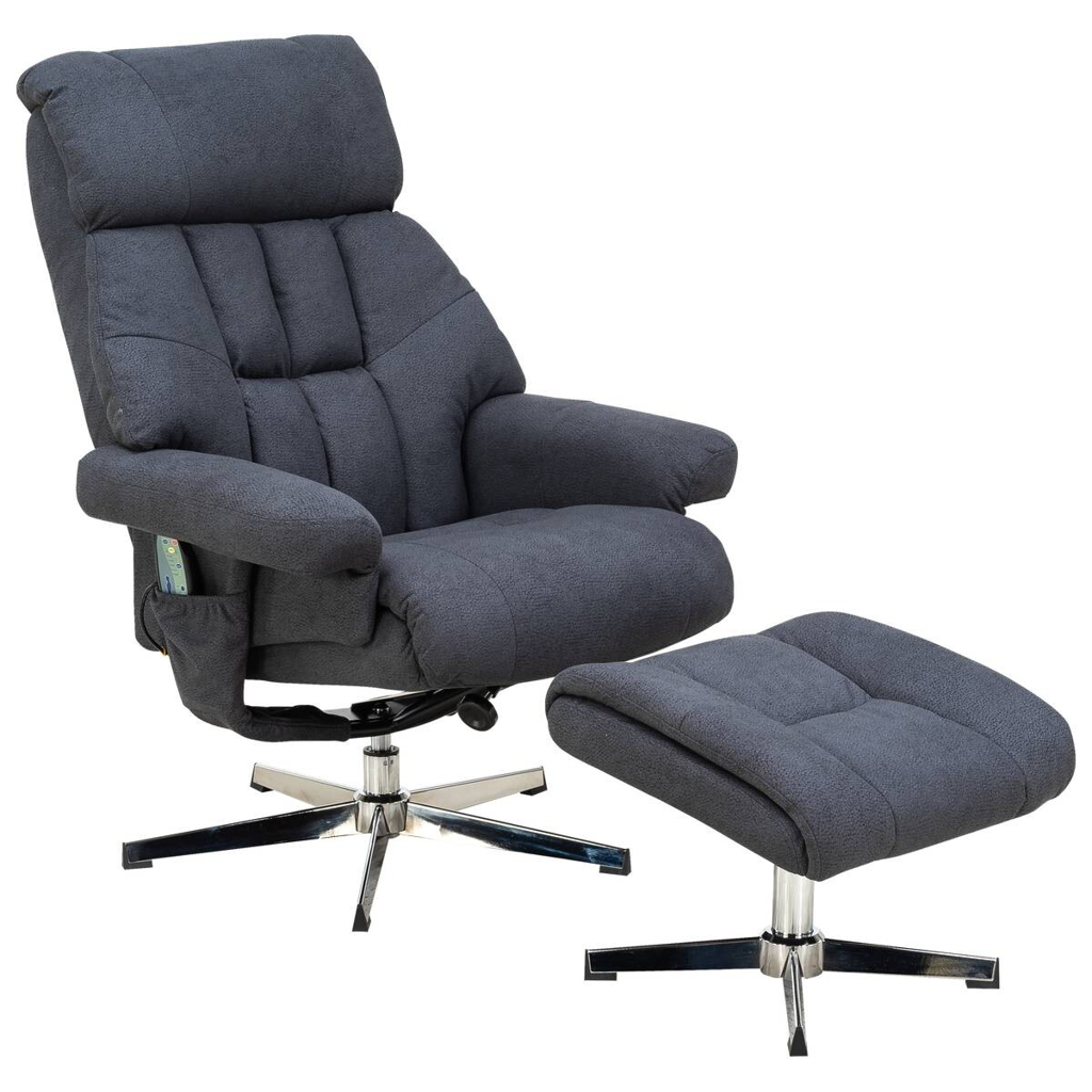 POCO Relaxsessel anthrazit Microfaser B/H/T: ca. 83x83x98 cm