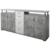 POCO Sideboard Maximo Beton Optik weiß B/H/T: ca. 208x94x38 cm