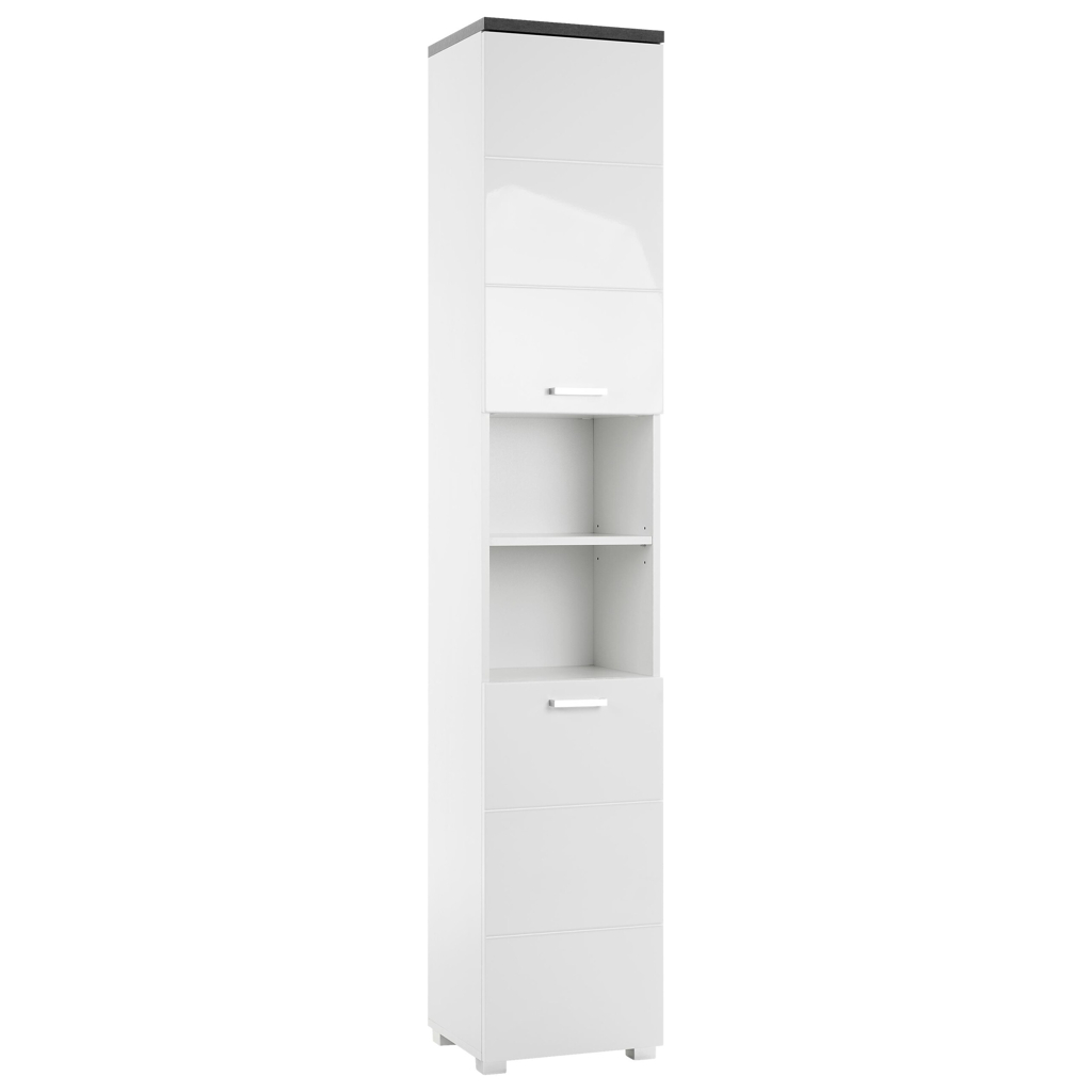 Badhochschrank Praya
Dark Concret Nachbildung weiß Hochglanz B/H/T: ca. 36x190x32 cm