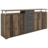 POCO Sideboard Maximo Old Wood Nachbildung anthrazit B/H/T: ca. 208x94x38 cm