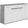 POCO Sideboard Volos Beton Optik weiß B/H/T: ca. 160x90x38 cm