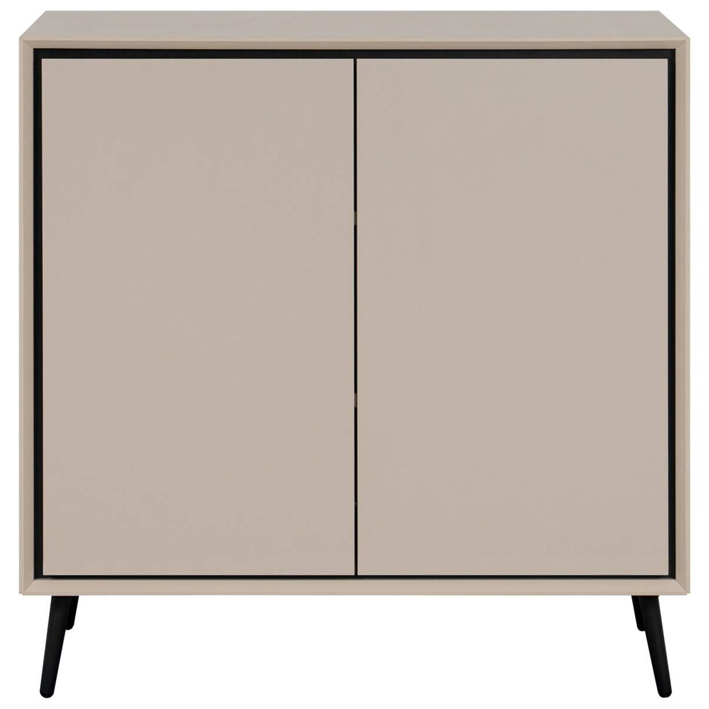 POCO Kommode Arona sand schwarz B/H/T: ca. 90x90x38 cm