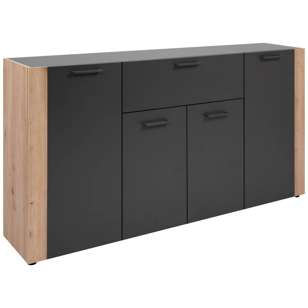 POCO Sideboard Cento anthrazit Eiche Artisan Oak Nachbildung