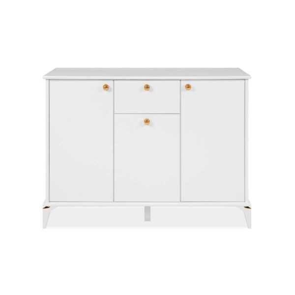 POCO Kommode Izmir weiß Kupfer Nachbildung B/H/T: ca. 120x90x36 cm