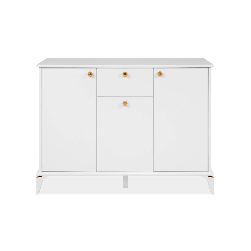 POCO Kommode Izmir weiß Kupfer Nachbildung B/H/T: ca. 120x90x36 cm