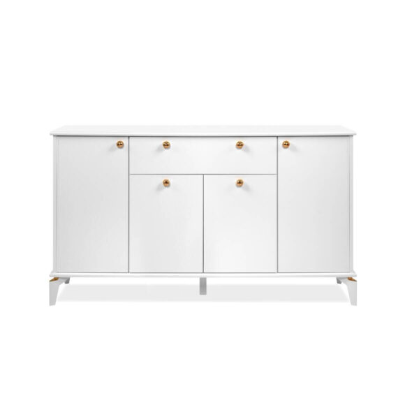 POCO Sideboard Izmir weiß Kupfer B/H/T: ca. 158x90x36 cm