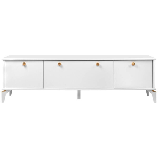 POCO TV-Lowboard Izmir weiß Kupfer B/H/T: ca. 180x52x36 cm
