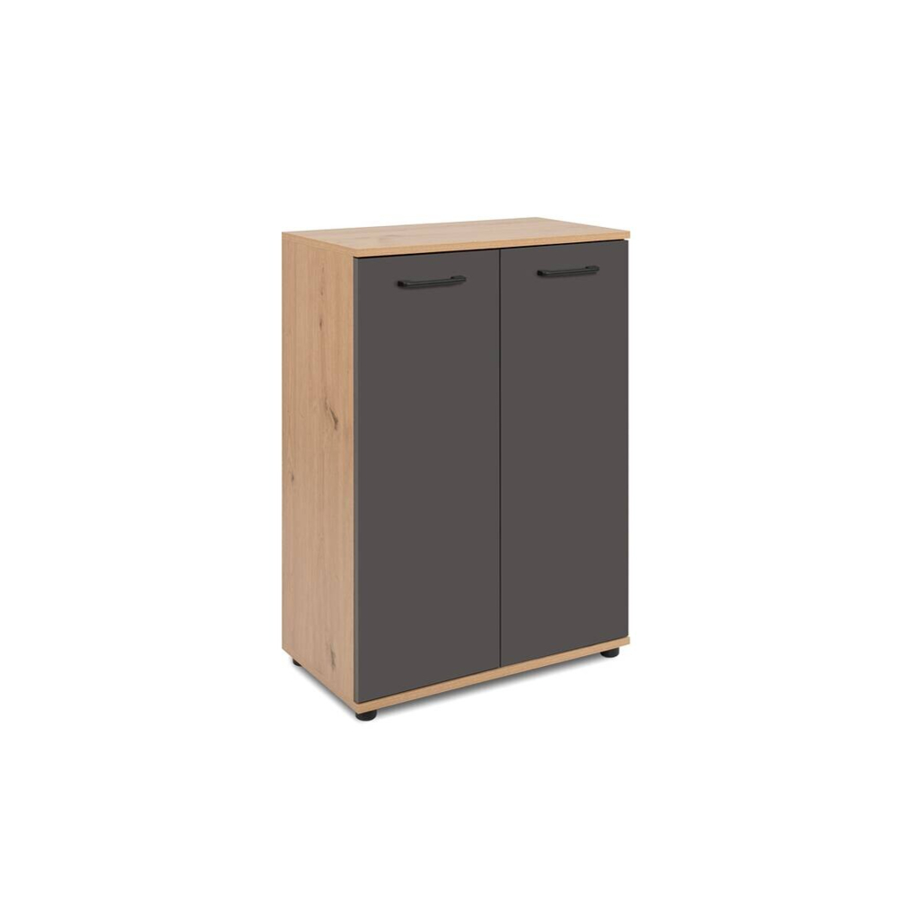 POCO Kommode Kerry 01B Eiche Artisan Nachbildung anthrazit B/H/T: ca. 60x85x35 cm