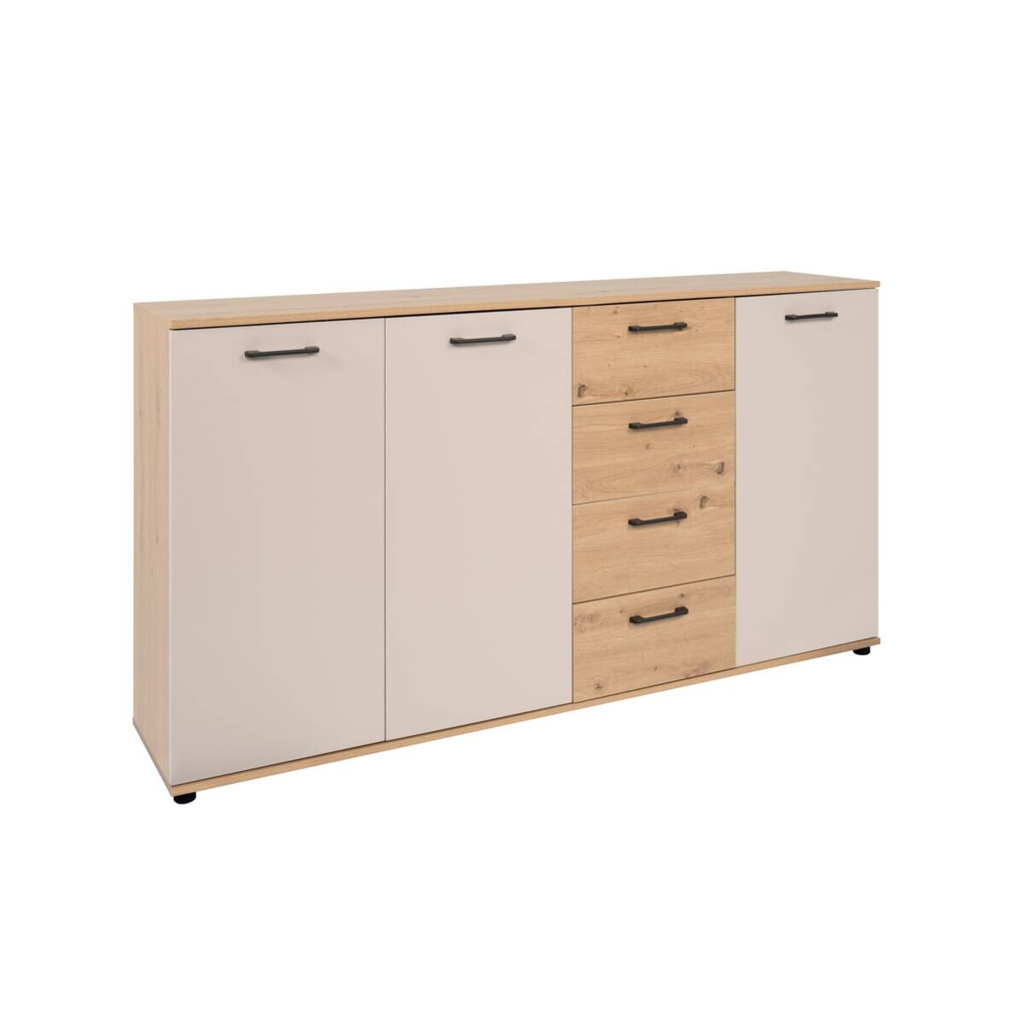 POCO Kommode Kerry 51B Eiche Artisan Nachbildung Kaschmir B/H/T: ca. 160x85x35 cm