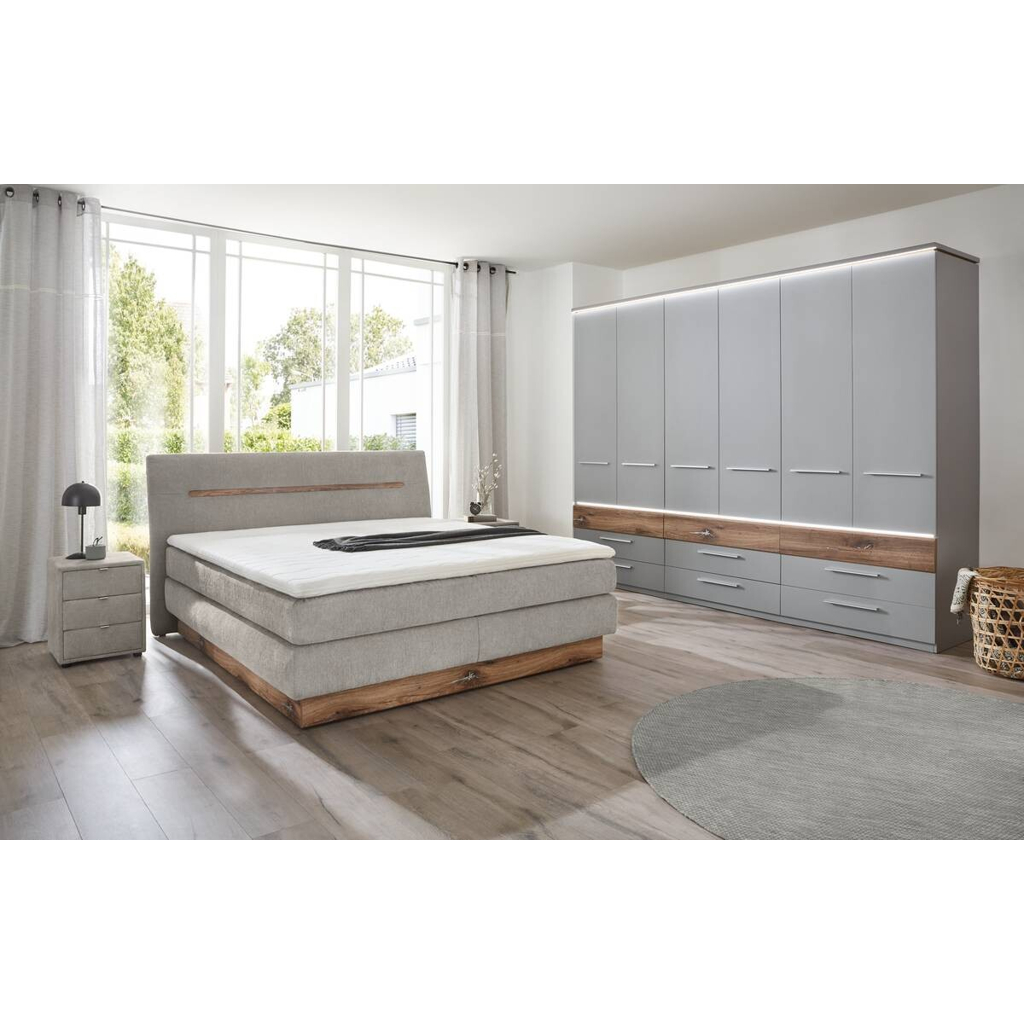 POCO Kleiderschrank Tulsa Arktisgrau Oak Flagstaff Nachbildung B/H/T: ca. 301x229x61 cm