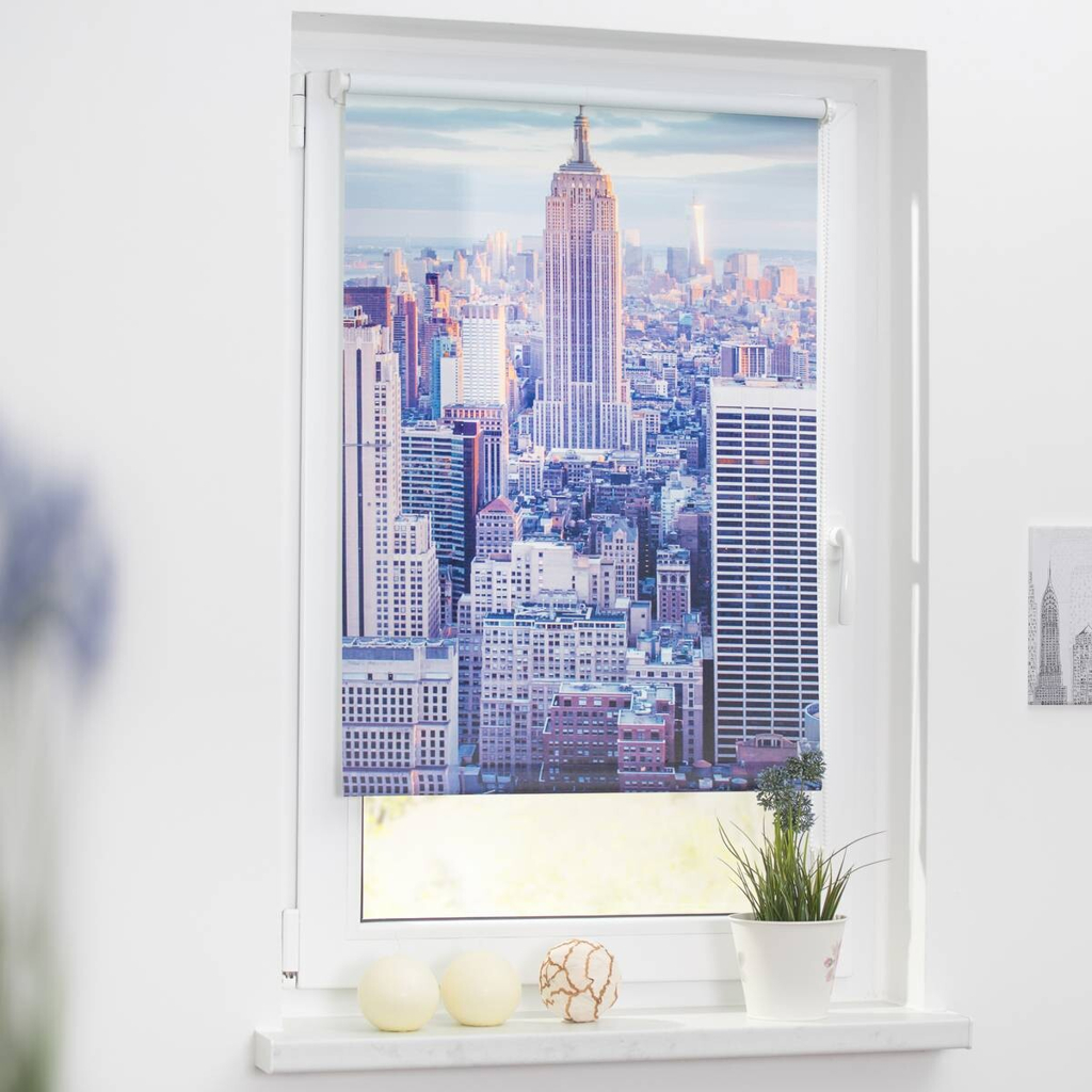 LICHTBLICK Verdunkelungsrollo New York
blau B/L: ca. 120×150 cm
