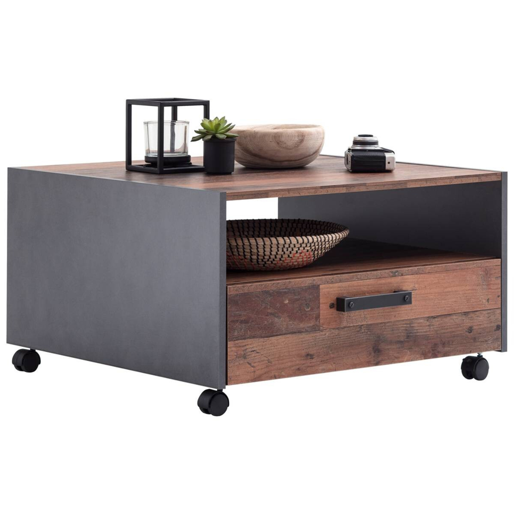 Trendteam Couchtisch Universal Old Wood Nachbildung B/H/T: ca. 70x40x70 cm