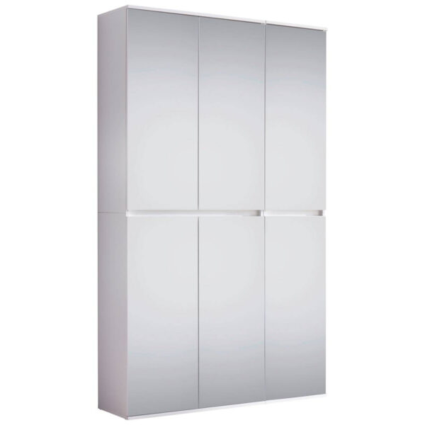 Trendteam Garderobenschrank Mirror weiß B/H/T: ca. 111x191x34 cm