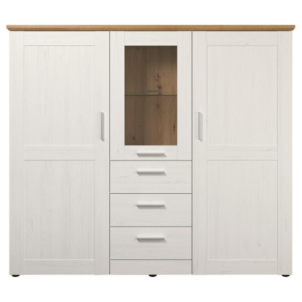 Highboard Shade
weiß Pinie Nachbildung Eiche Artisan Nachbildung B/H/T: ca. 159x140x41 cm