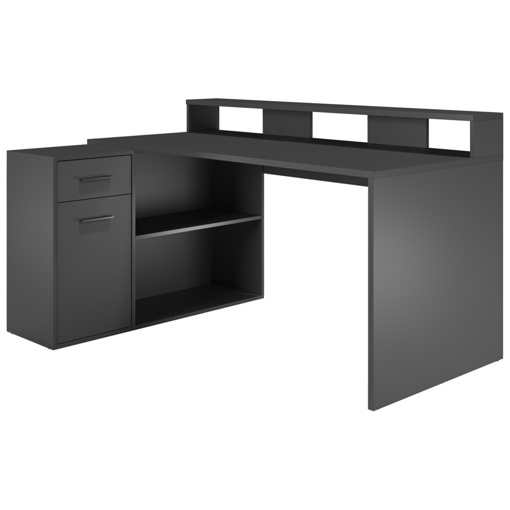 POCO Schreibtisch Gamer anthrazit matt B/H/T: ca. 160x92x115 cm