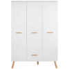Trendteam Kleiderschrank Mats weiß B/H/T: ca. 130x190x60 cm