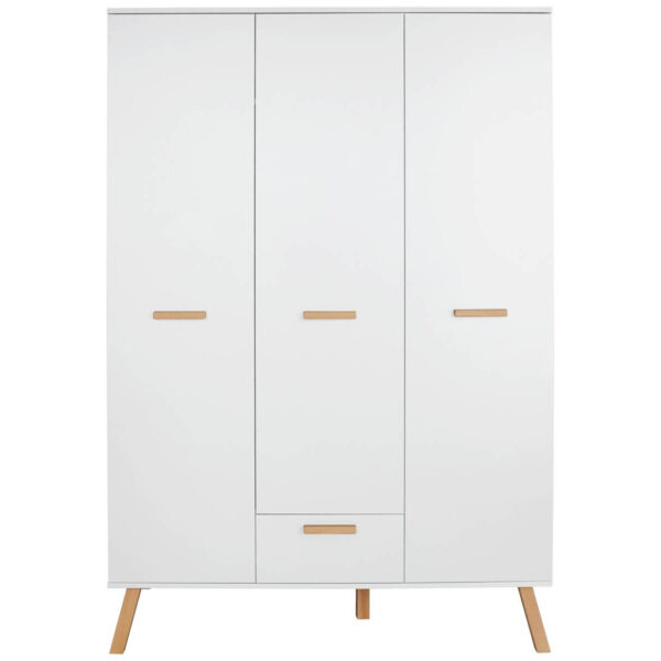 Trendteam Kleiderschrank Mats weiß B/H/T: ca. 130x190x60 cm