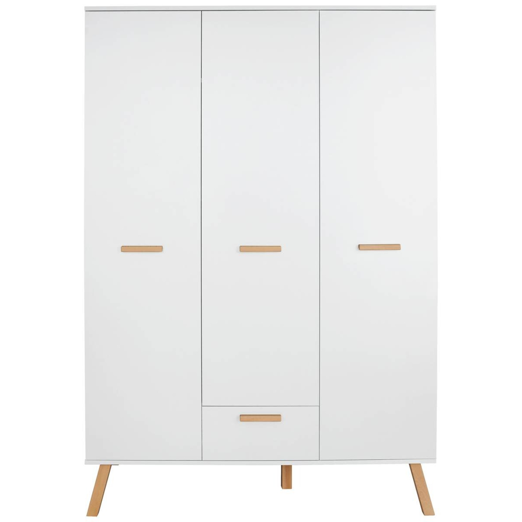 Trendteam Kleiderschrank Mats weiß B/H/T: ca. 130x190x60 cm
