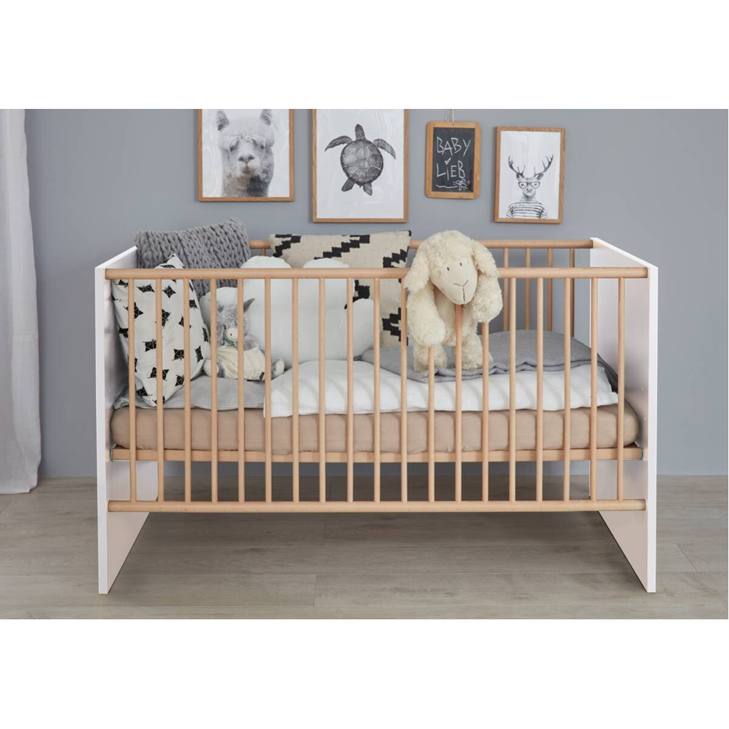Trendteam Babybett Mats weiß B/H/T: ca. 144x83x78 cm