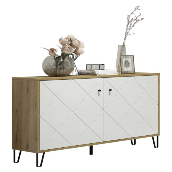 POCO Kommode Touch Eiche Artisan Nachbildung weiß matt B/H/T: ca. 123x76x40 cm POCO Kommode Touch Eiche Artisan Nachbildung weiß matt B/H/T: ca. 123x76x40 cm