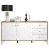 POCO Sideboard Touch Eiche Artisan Nachbildung weiß matt B/H/T: ca. 183x76x40 cm