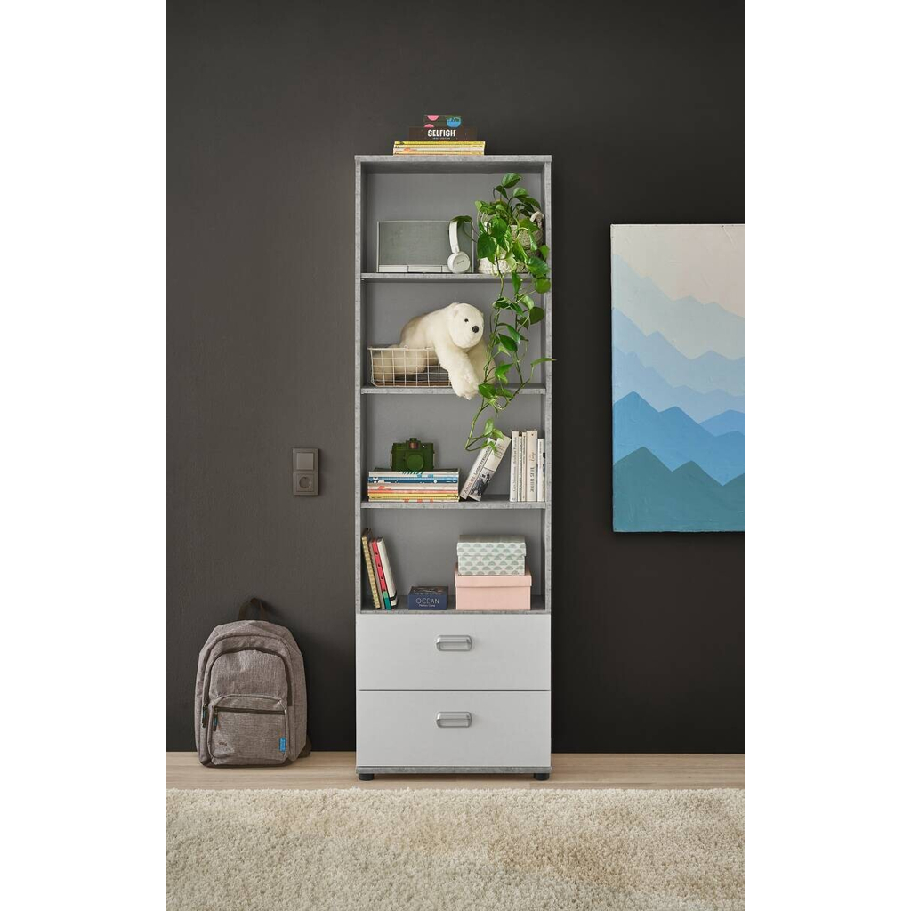 POCO Standregal Matino Beton B/H/T: ca. 60x191x33 cm