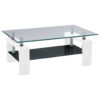 POCO Glascouchtisch Modena glasklar weiß Hochglanz B/H/T: ca. 100x45x60 cm POCO Glascouchtisch Modena glasklar weiß Hochglanz B/H/T: ca. 100x45x60 cm