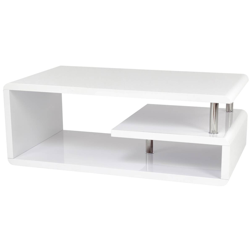 POCO Couchtisch Pico weiß Hochglanz lackiert B/H/T: ca. 110x42x60 cm